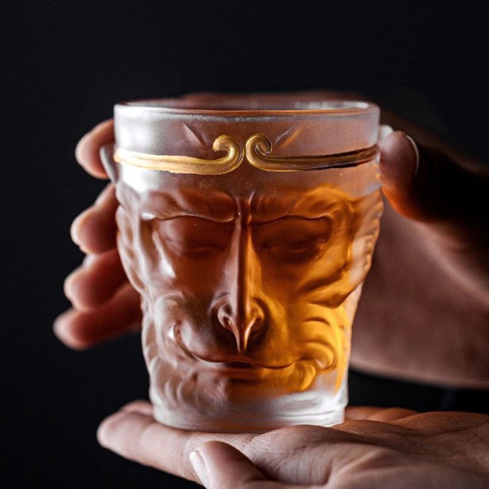 110ml Monkey King Whiskey Glasses Chinese Style Monkey King Drinking Cup Sun Wukong Kung Fu Tea Cup for Coffee Milk Juice Wine