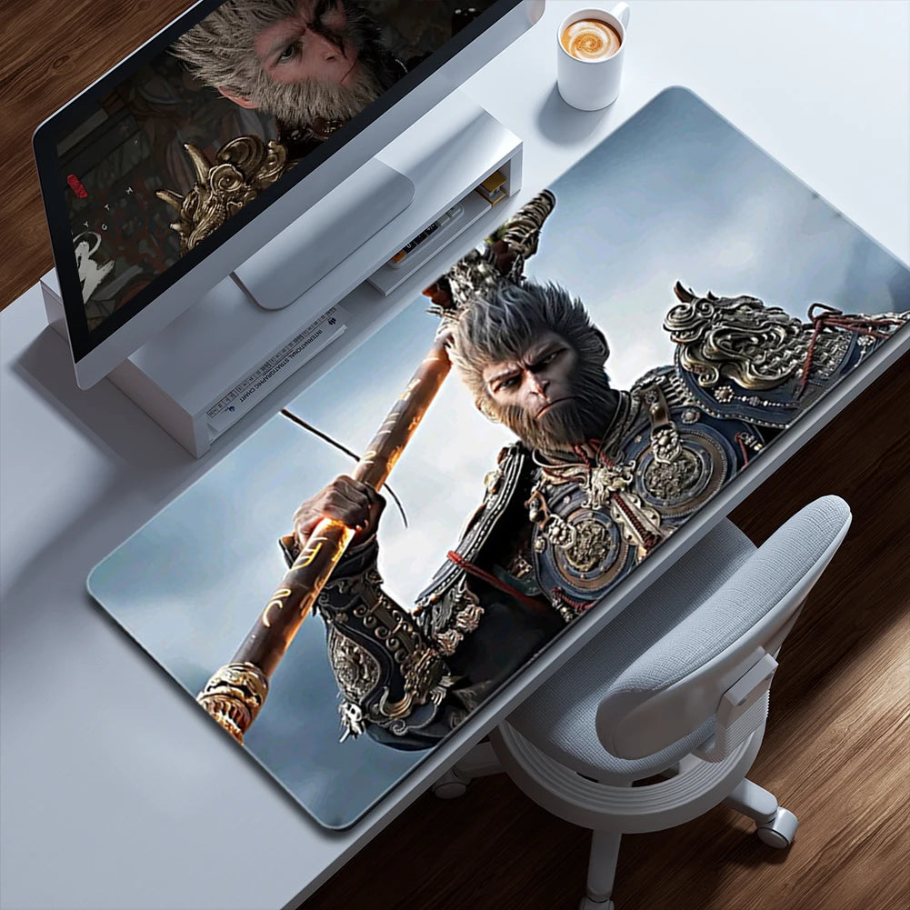 Game Black Myth WuKong Desk Mat for Keyboard and Mouse Large Keyboard Mouse Pad Non-Slip Desk Protecor Mat PC Gaming Accessories