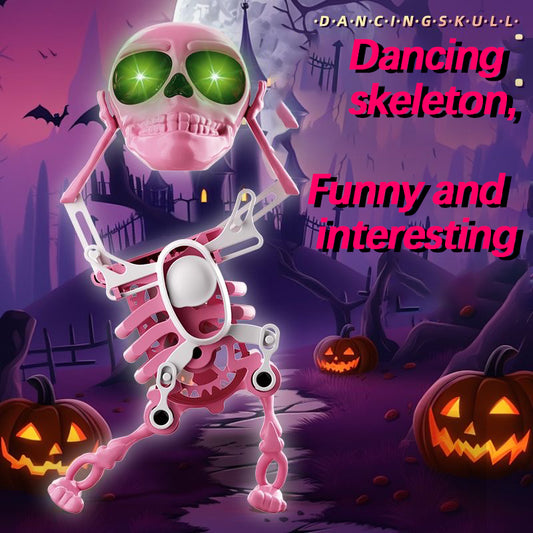 HALLOWEEN |Glow-in-the-Dark Dancing Skeleton Toy - Wobbling Halloween Prank Gift