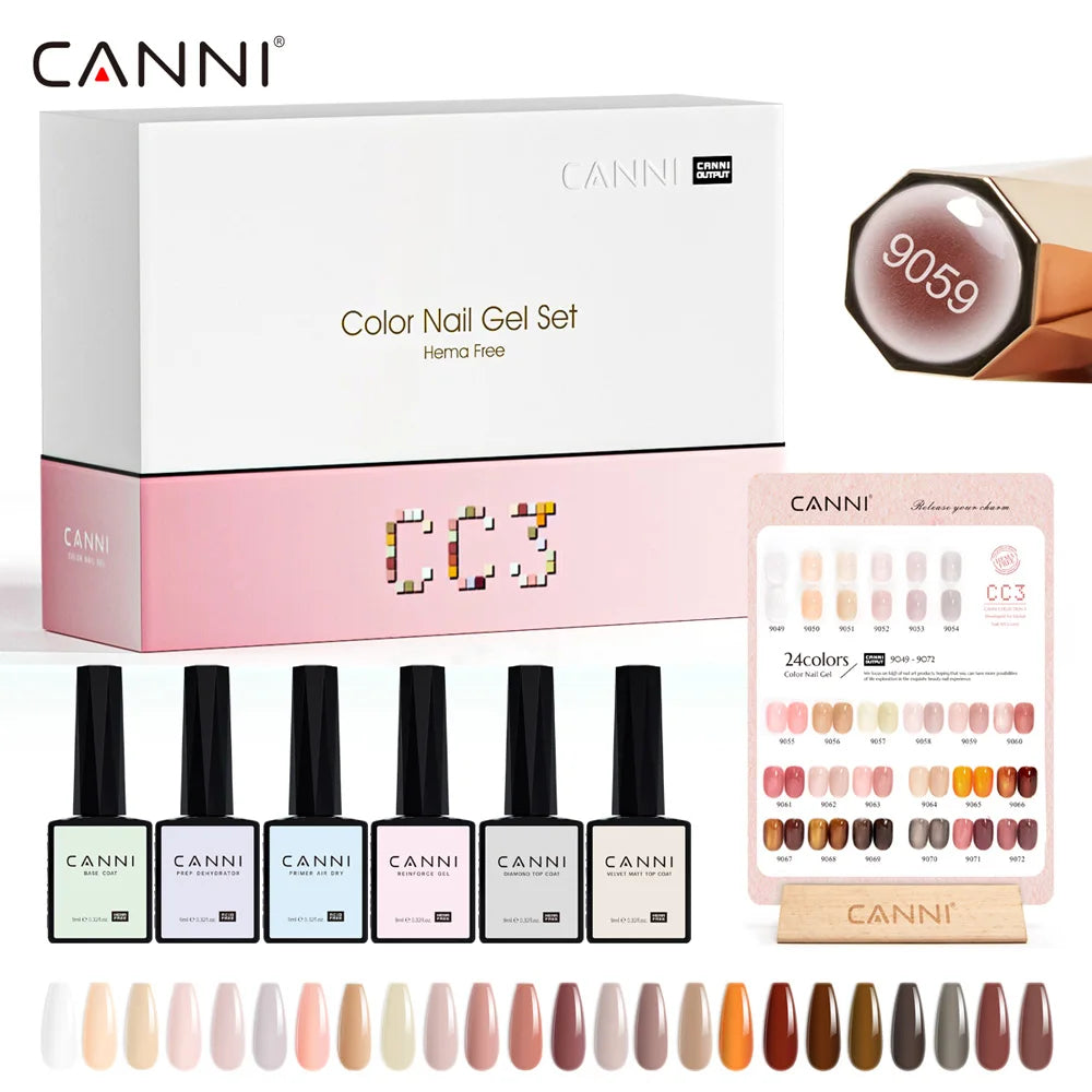 HEMA FREE Nail Gel Polish VIP Kit Color Card VENALISA CANNI Color Gel Professional Soak Off UV LED Nail Gel Varnish Learner Set