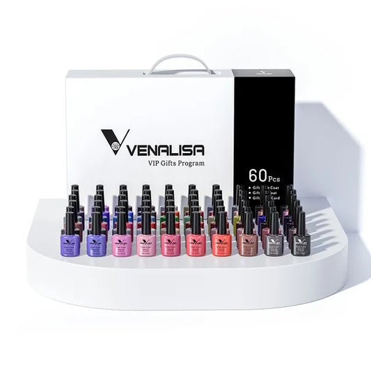 FREE SHIPPING | Gel Nail Polish Set Color Nail Polish Soak Off UV LED Basecoat Primer Topcoat Color Book Full Set