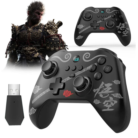 Bluetooth-Compatible Black Myth Wukong Wireless Gamepads Dual Vibration Gaming Console Controller 6-Axis Gyro for PS3/PS4