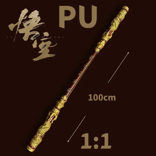 ROLECOS Game Black Myth Wukong 1:1 Cosplay Props 100cm PU Ruyi Golden Cudgel Metal Arts Model Decoration