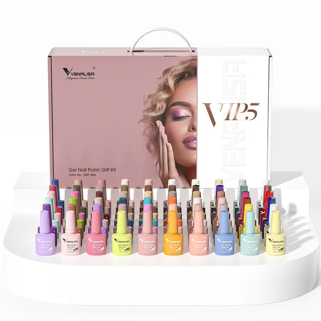 VENALISA VIP4 Kit Nail Gel Polish HEMA FREE Full Coverage 36/60 Color Gel Pigment Professional Nail Art Long-lasting Gel Varnish