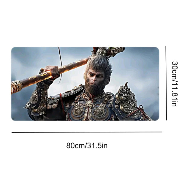 Game Black Myth WuKong Desk Mat for Keyboard and Mouse Large Keyboard Mouse Pad Non-Slip Desk Protecor Mat PC Gaming Accessories