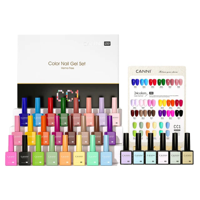 FREE SHIPPING | Full Coverage 36pcs Color Gel Pigment Professional Nail Art | 9ML Kit Nail Gel Polish | Long-lasting Gel Varnish